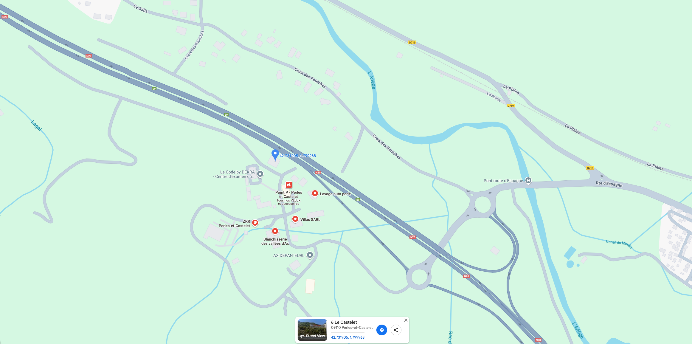 plan d'accès box ariege